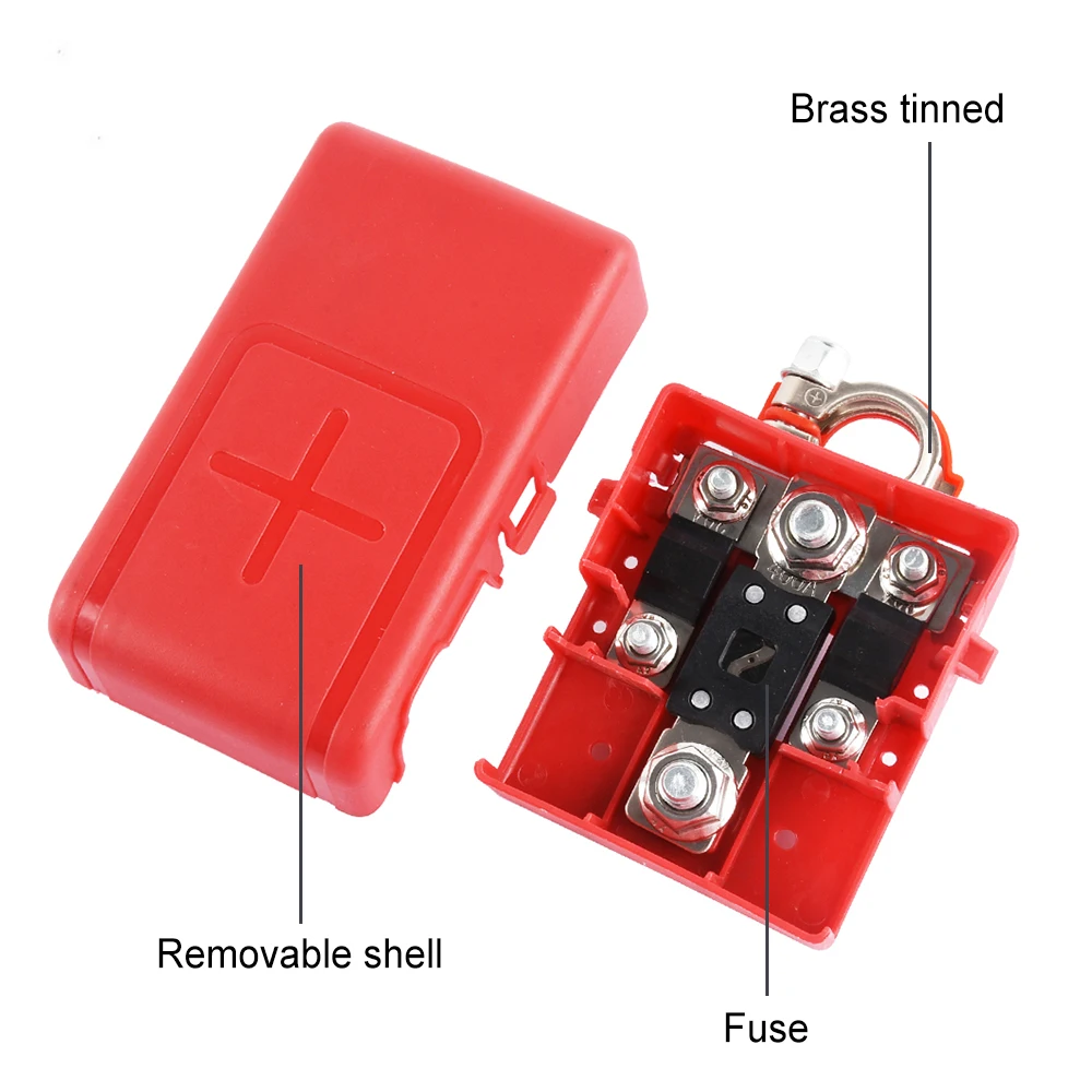 32V 400A Car Battery Terminal Connectors Positive Negative Auto Car Marine Battery Terminal Connectors Shims