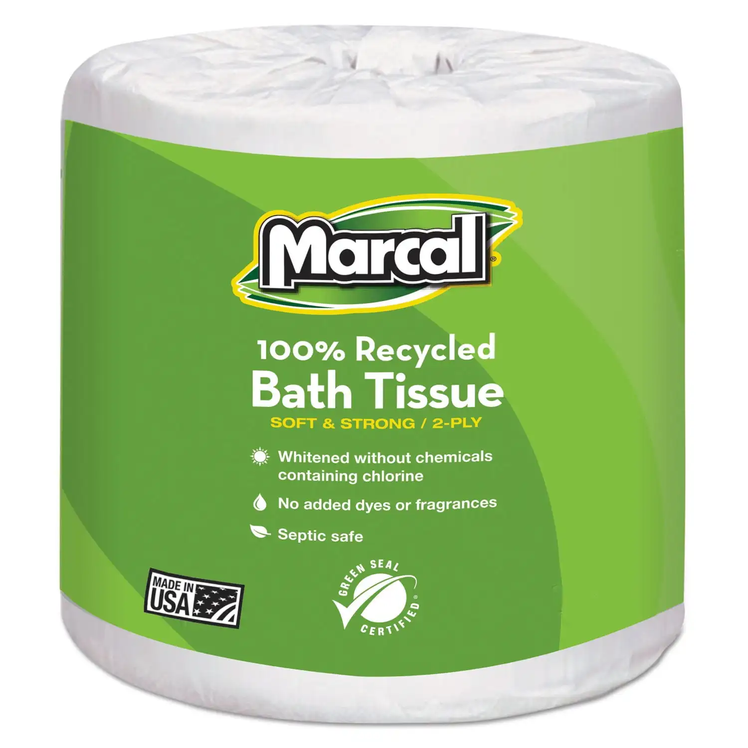 

Marcal Small Steps 6079 100% Premium Recycled 2-Ply Embossed Toilet Tissue, 48 Rolls/Carton