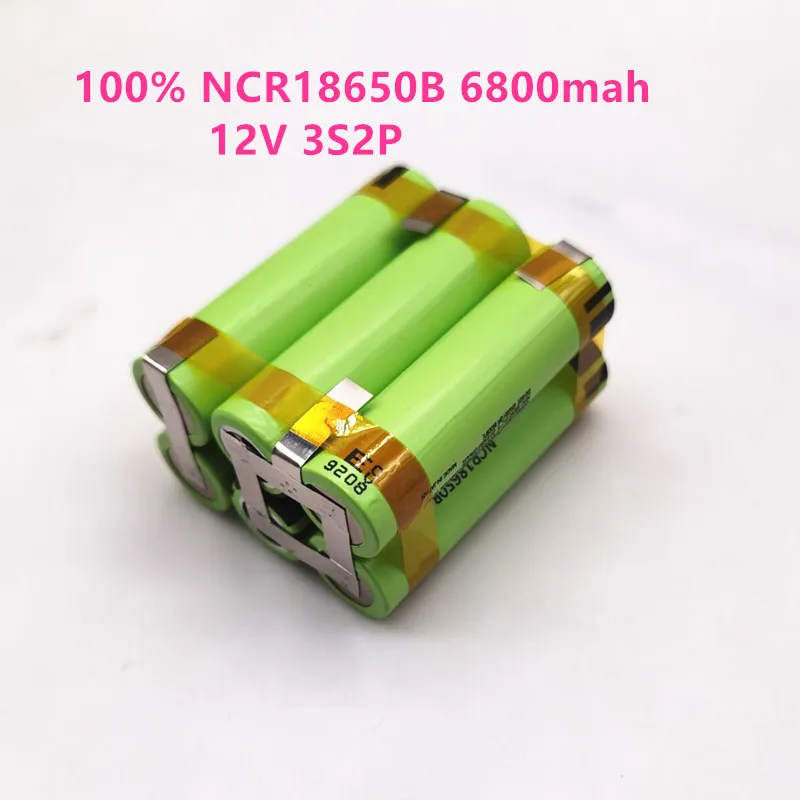 

2024 New original NCR18650B 12V 16.8V 21V 25V Battery Pack NCR18650B 6800mah 20A Discharge Current for shura screwdriver battery