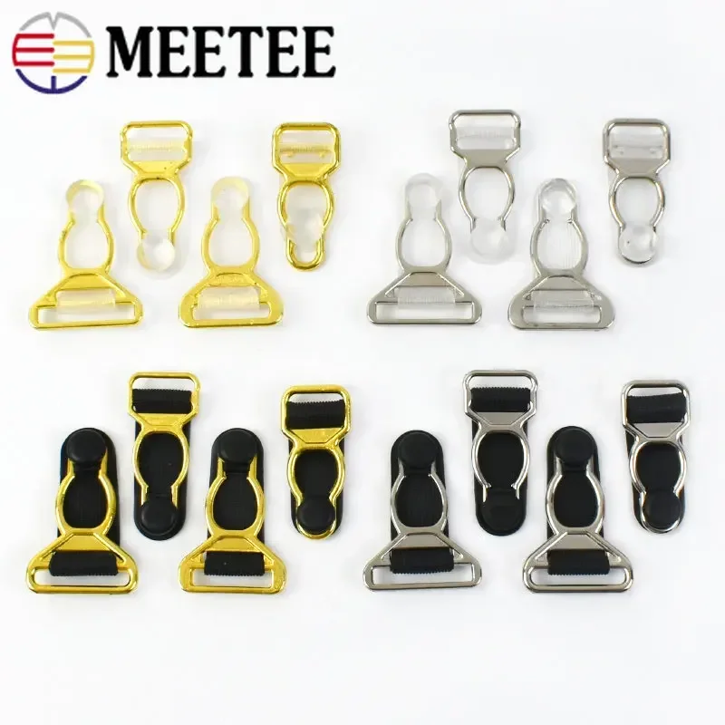 20/50Pcs 10/12/15/18mm Metal Garter Buckle Bikinis Bra Leg Belt Silk  Stockings Clip Hook Suspender Strap Adjust Clasp Supplies - AliExpress 15