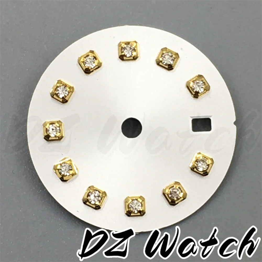 Stunning 20.5mm Multicolor Sunburst Watch Dial with Diamond Markers and Date Window