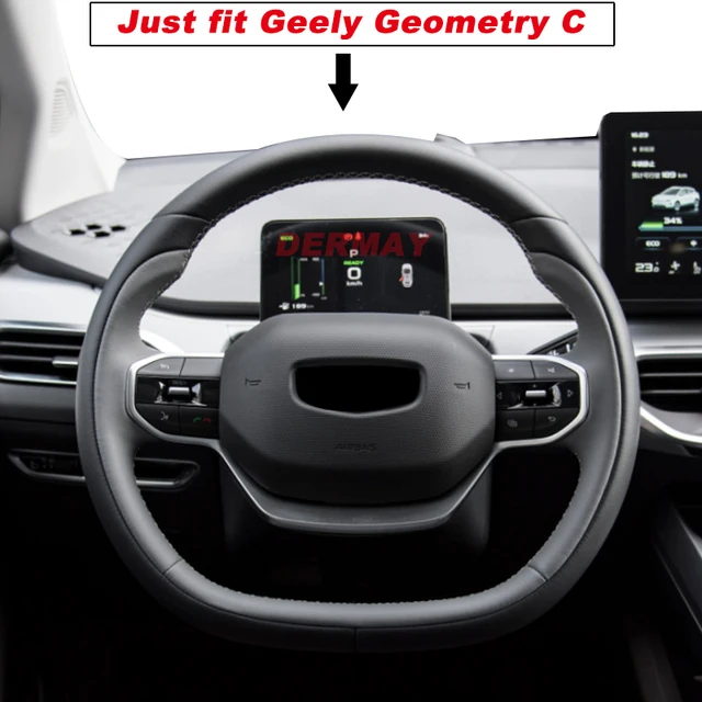 for Geely Geometry C 2020 2021 2022 2023 Car Steering Wheel Cover PU Leather Non-slip Auto Accessories Interior Fast Shipping 2