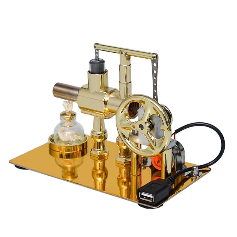 Hot Air Single Cylinder Stirling Engine Generator 2