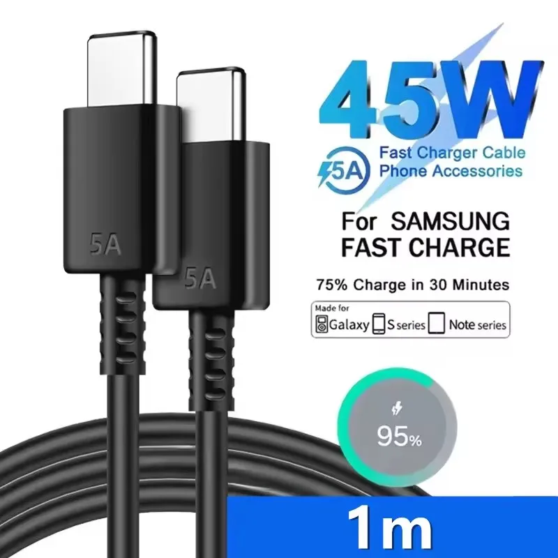 Super Fast Charge 5A 45W Type C to Type C Cable