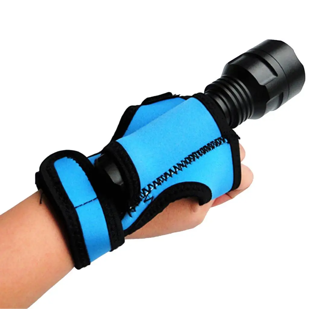 Underwater Light Holder Arm Strap Adjustable Wrist for Torch Flashlight - 