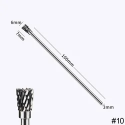 10cm Double Groove Tungsten Carbide Rotary File for Woodworking and Polishing
