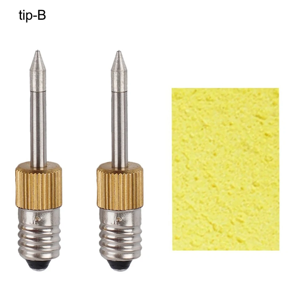 E10 Interface Soldering Iron Tips 2pcs B C K Type Welding Head USB Solder Tips Electric Soldering Tools
