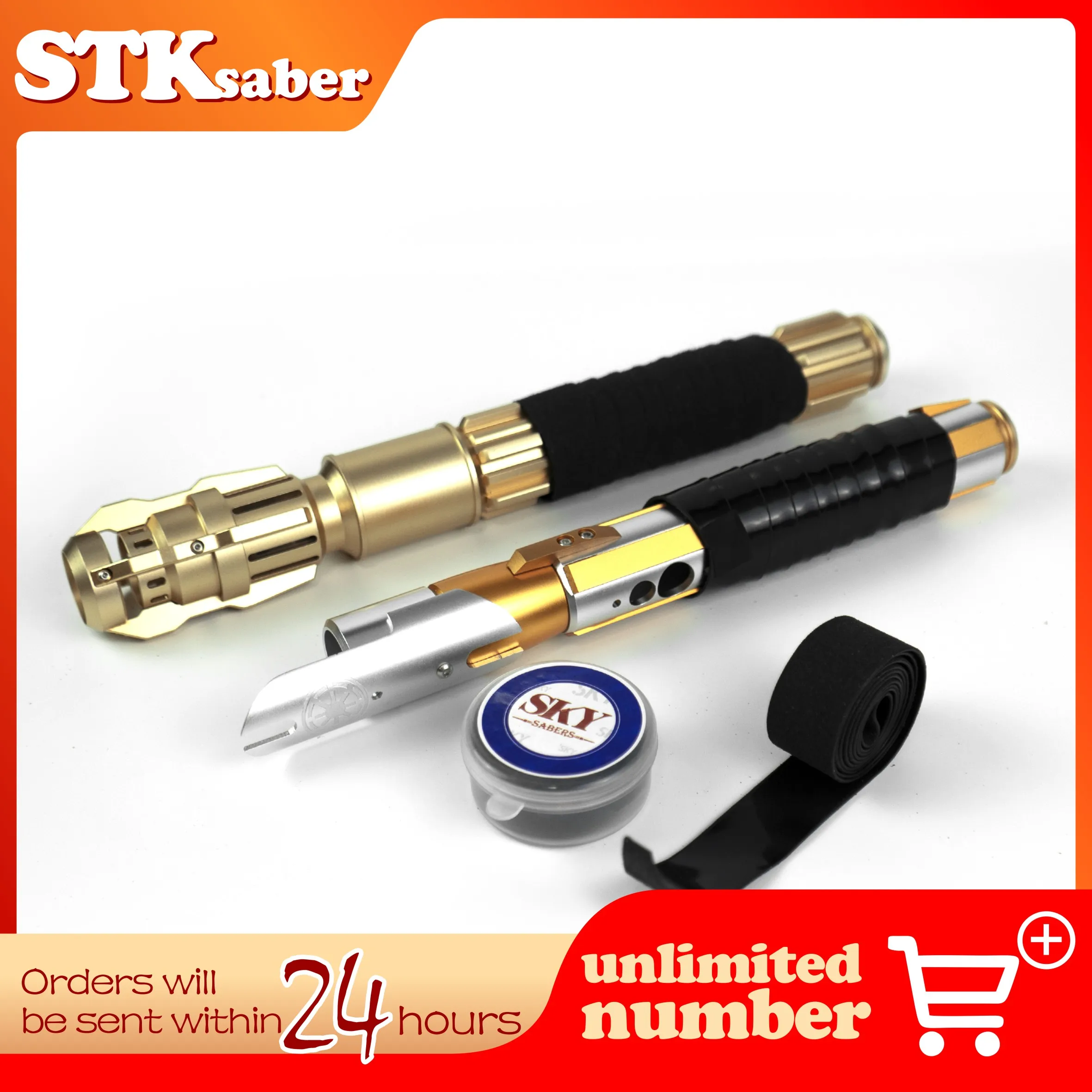 

Various colors of cowhide sweat absorbers/sports tapes for lightsaber handle accessories