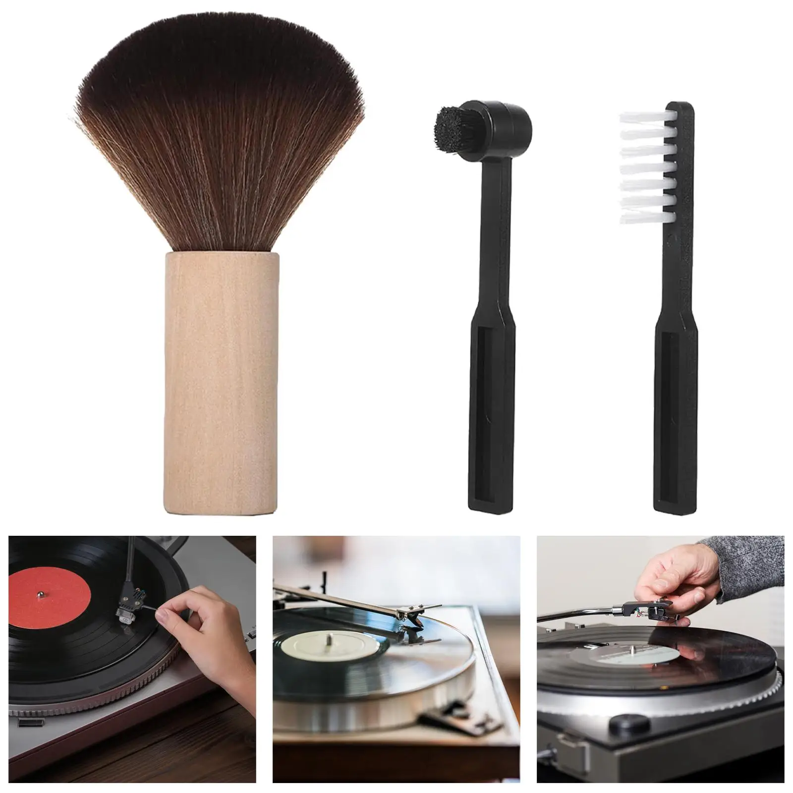 

3Pcs Turntable Vinyl Records Cleaner for Office Equipment Digital Cameras