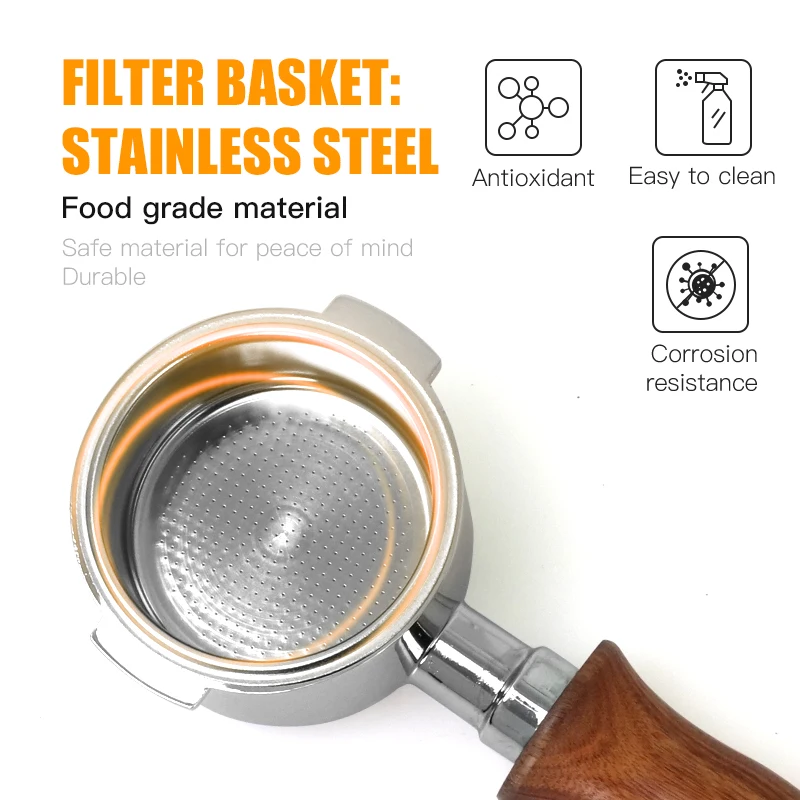 51mm Bottomless Portafilter Ears For Delonghi ECP3420