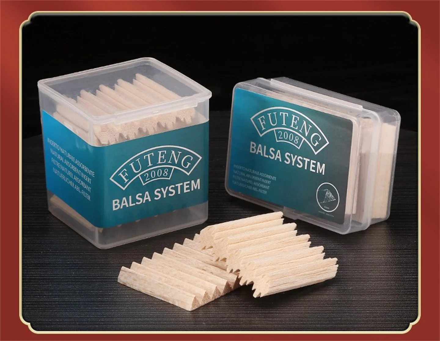 Balsa Wood Filters For 6mm / 9mm Flue Tobacco Pipe Adsorbed Nicotine And Tar Smoking Accessories Consumables