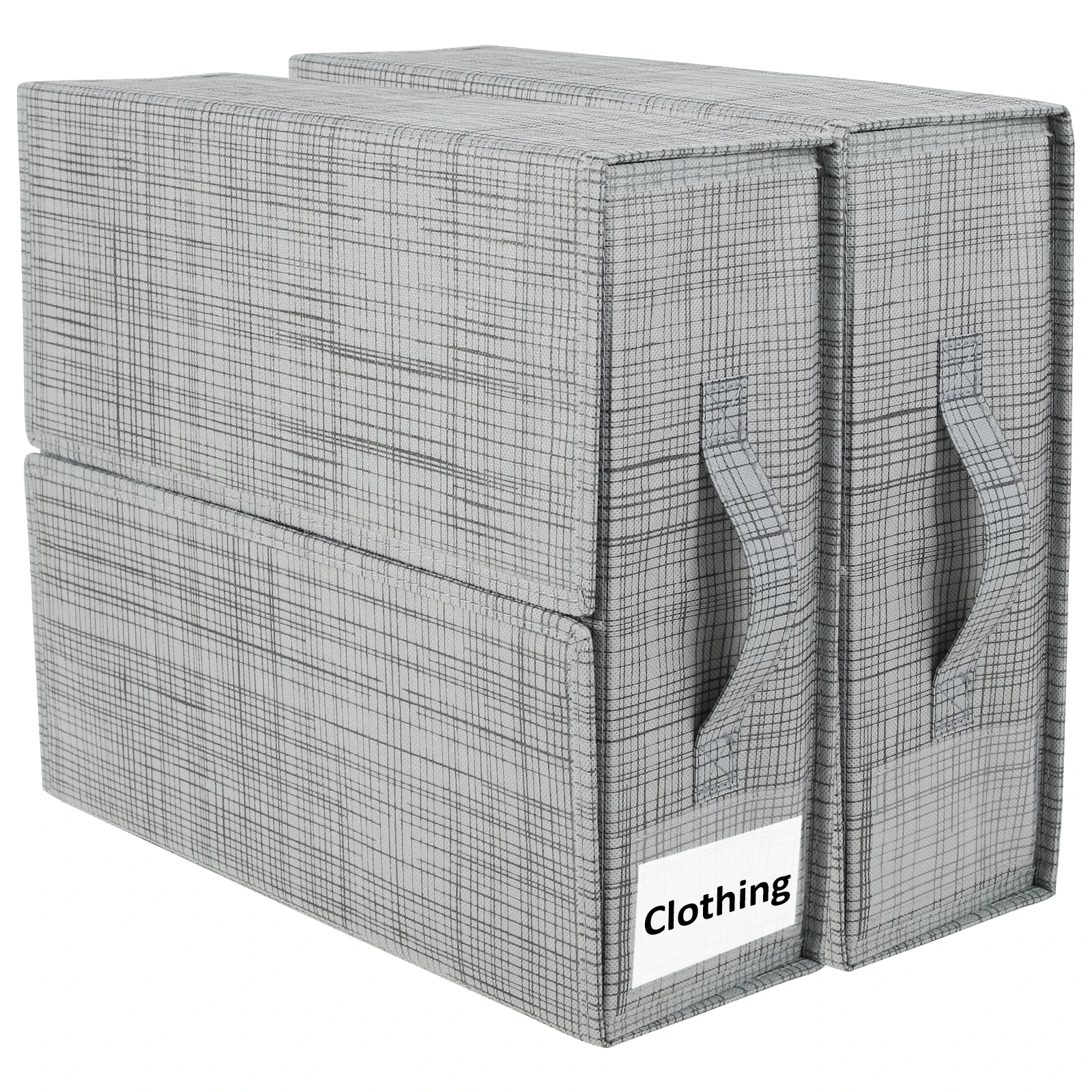 

New 2Pcs Bed Sheet Organizer 15×12.6×4.3 Inch Bedding Organizer with Handle Non Woven Bed Sheet Storage Box Bedding Storage Box