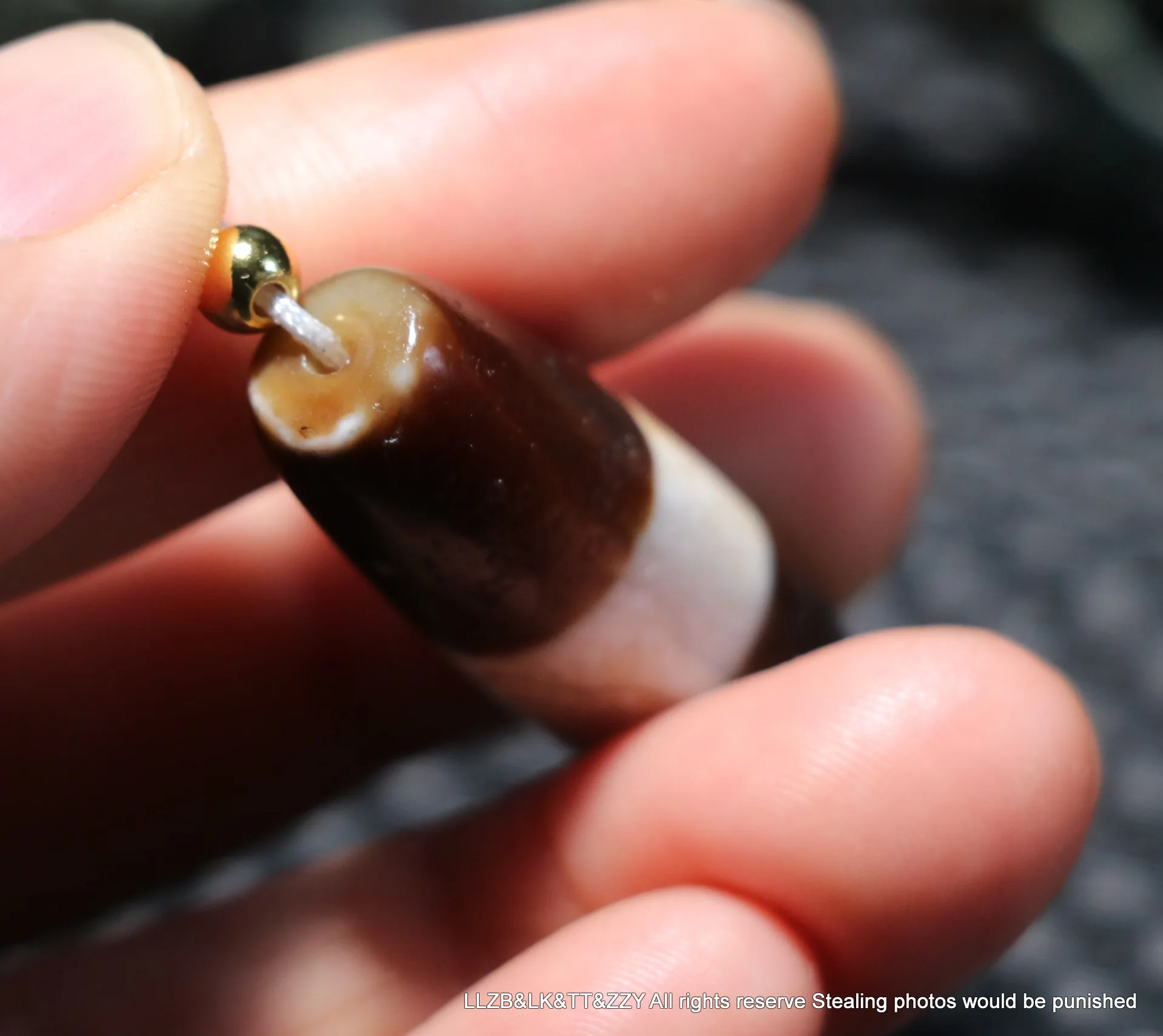 Ultra Energy Tibetan Old Agate 1 Wide Line Yin Yang Healer Medicine Symbol dZi Bead Amulet Fit For Making Bracelet Talisman 5A+