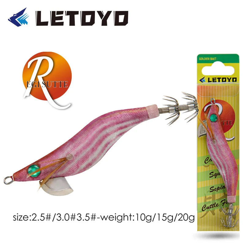 LETOYO, señuelo de Calamar de 10g 16g 21g,pajaritos pesca calamar