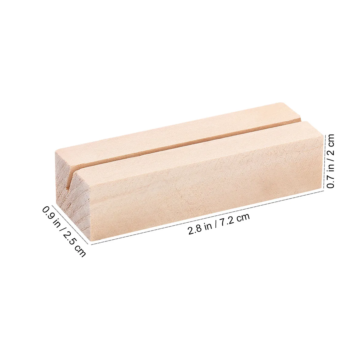 20Pcs Wooden Photo Stand Picture Frame Postcard Holder Wood Sign Holder Wood Stand for Display School Party Decor