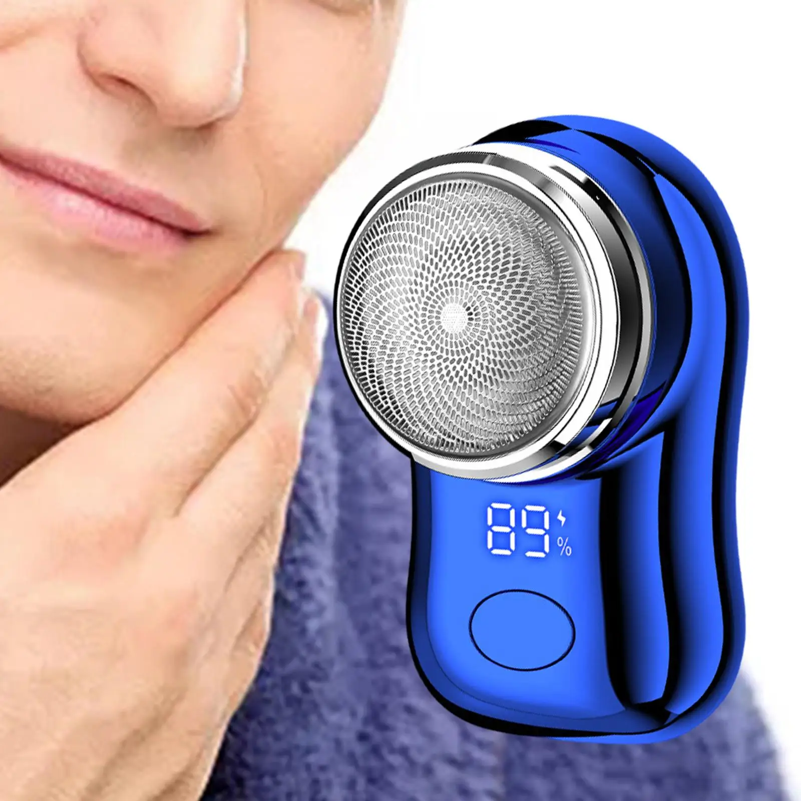 Mini Shaver for Men Rechargeable Electric Razor for Camping Travel Outdoor