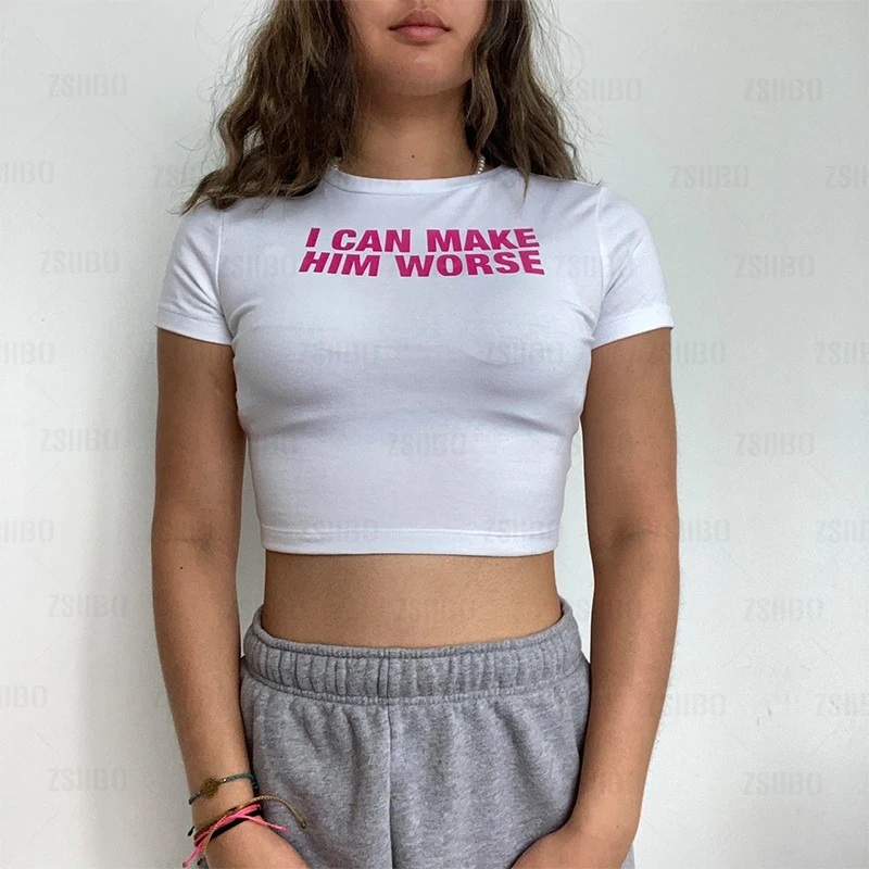 00s Letter Print Cute Tees Streetwear Harajuku Goth Short Sleeve T Shirts Emo Scene Y2k Fashion Summer Baby Crop Tops Slim Aliexpress