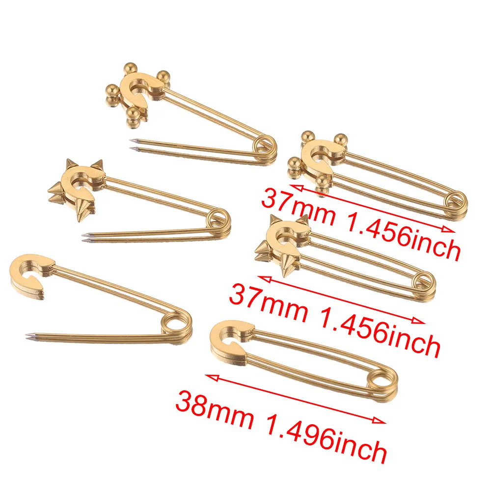 5pcs Stainless Steel Safety Pins DIY Needles Large Pin For Clothes Safety  Pin Paper Clip Brooch Apparel Accessories Wholesale - AliExpress