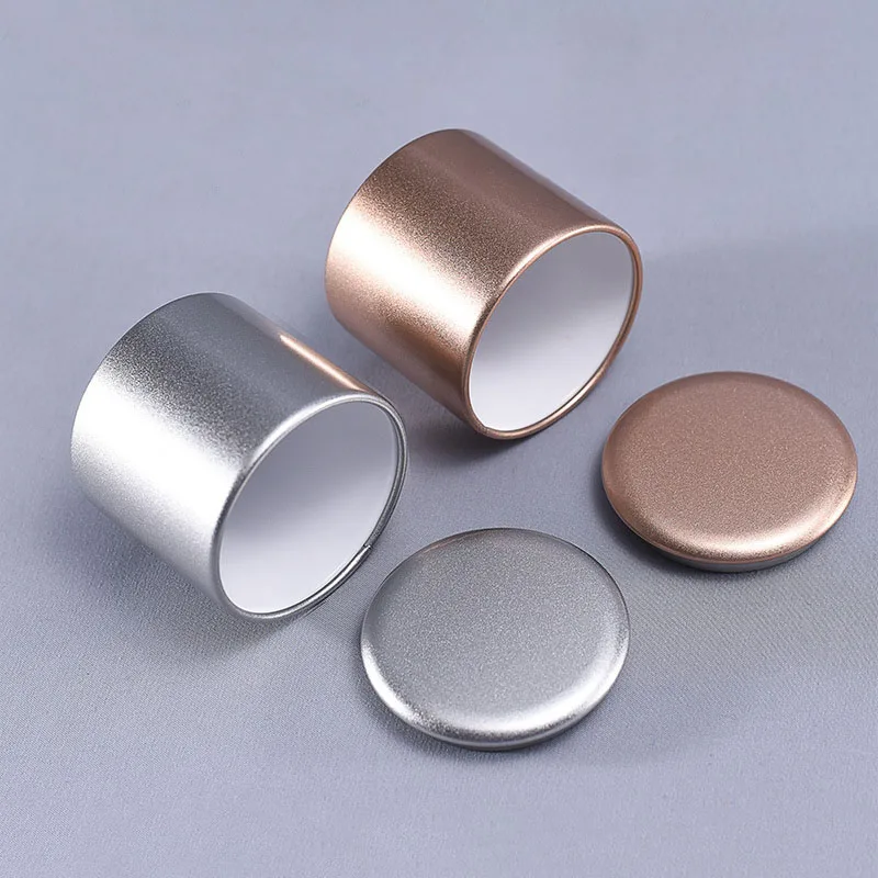 Small Metal Sealed Tea Tin Box Round Tinplate Portable Travel Tea Container Coffee Spices Sugar Storage