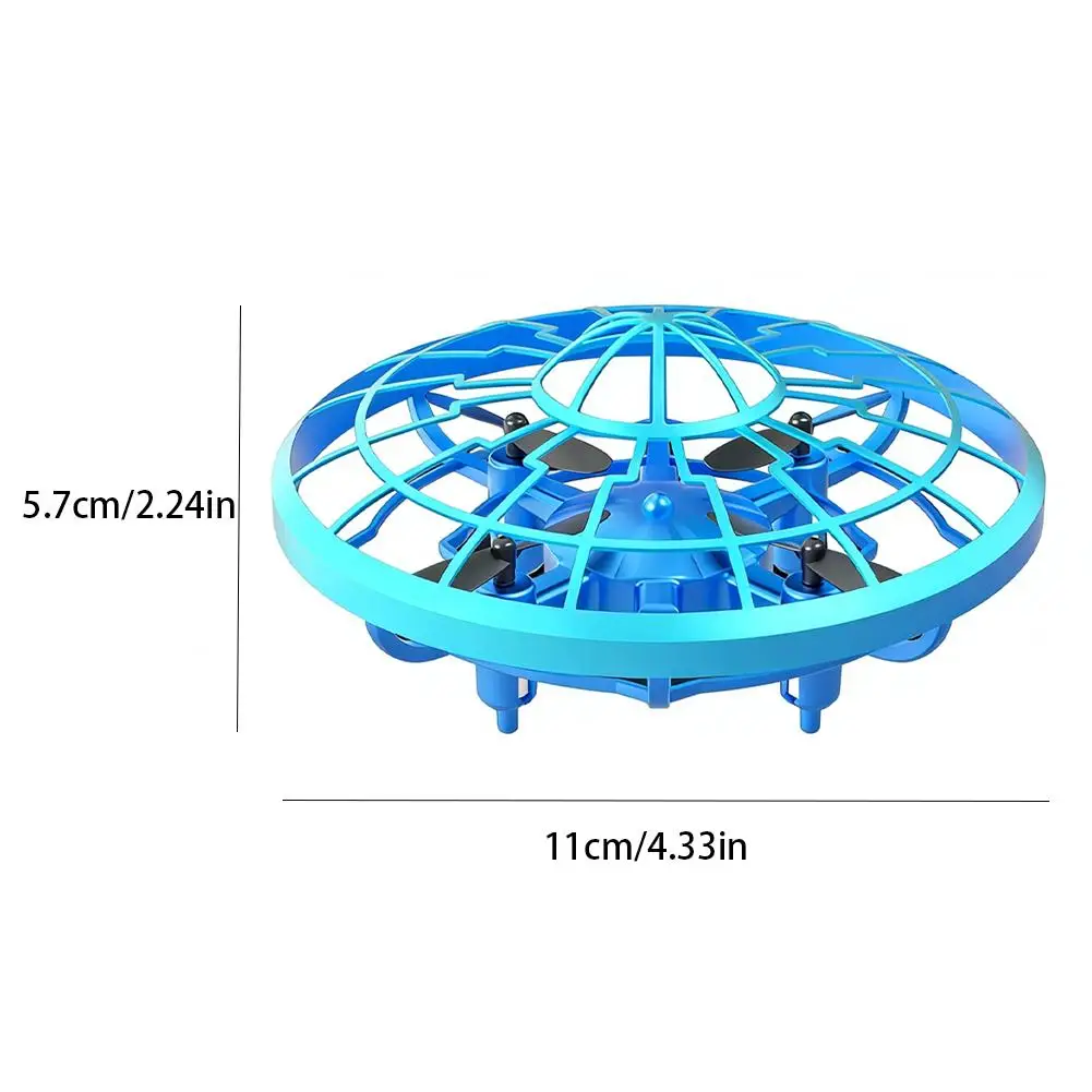 RC 쿼드콥터 UFO 볼 항공기 센싱 핸드 제스처 호버 지능형 공중부양 비행접시 UFO 유도 항공기