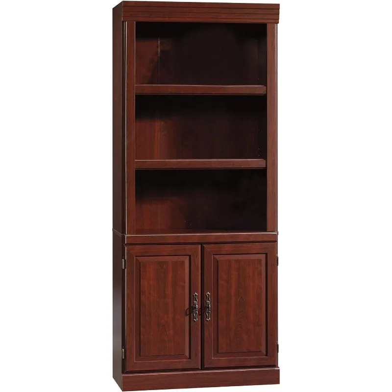 

Sauder Heritage Hill 4 Tier Library with Doors - Classic Cherry Finish, 29.80 " X 12.99 " X 71.26 " Book Shelf Furniture