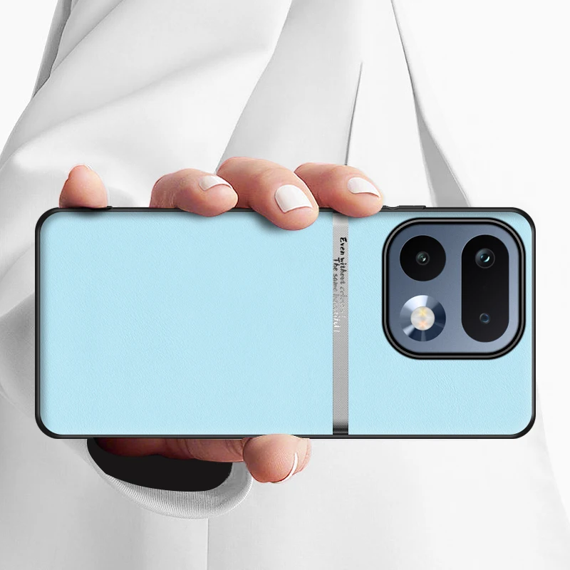 Luxurious Leather Shockproof Bumper Case with Skin-Friendly Feel