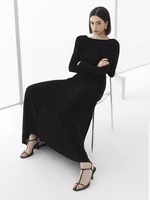 فستان شيفون نسائي من DEAT-Kink ، رقبة مائلة ، خصر فضفاض ، لون واحد ، فساتين سيدة مكتب ، موضة غير رسمية ، جديد ، صيف ، 13DB7036 ، 1