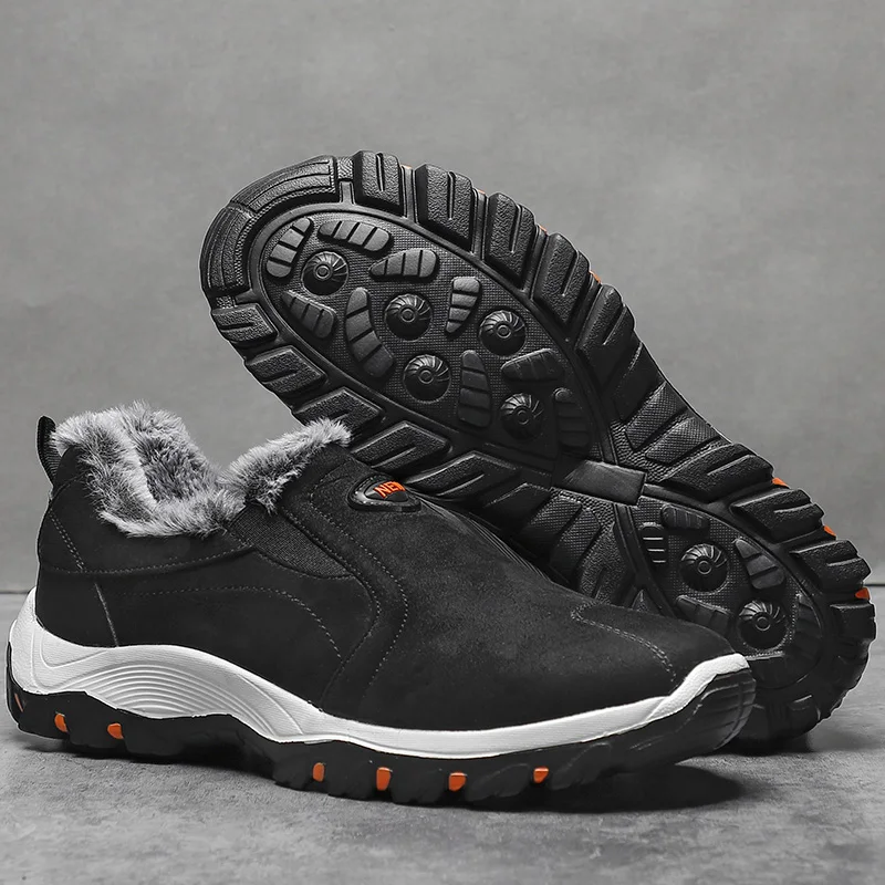 Men Sneakers Men Winter Ankle Boots Warm Fur Shoes Comfortable Flat Footwear Sneakers Mocassins Tenis Boots men sneakers outdoor boots chelsea boots men leather boots