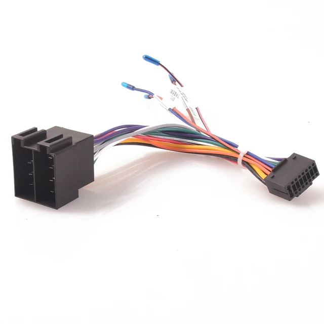Kit 2 Adaptateurs ISO Universels Pour Autoradio - Faisceau De Connexion Aluminium/cuivre, 18 Cm