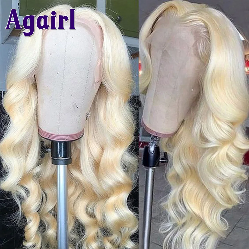 13X6 HD Full Lace Front Wig Silver Mixed Purple Highlight Body Wave Human Hair Wig 613 Honey Blonde 13x4 Lace Frontal Wig 30Inch