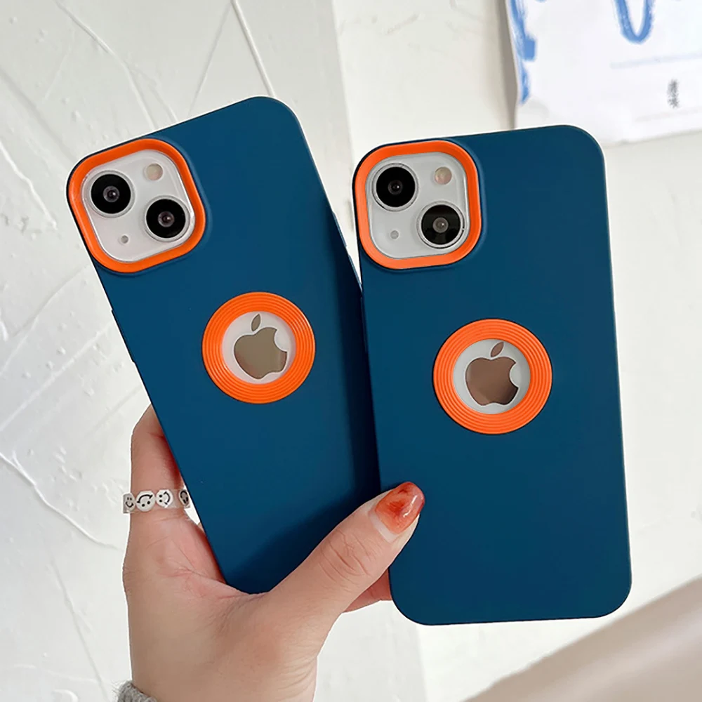 Fashionable Dual-Tone Shockproof Silicone Phone Case