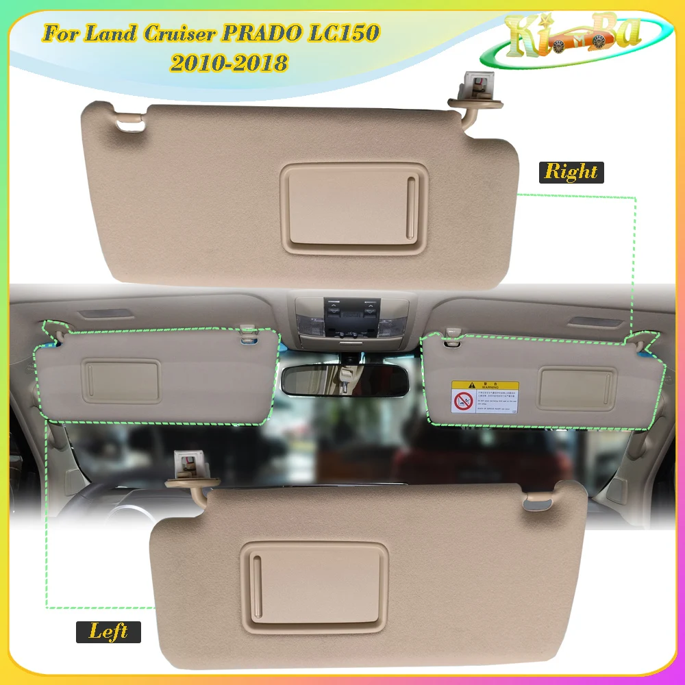 

KIMBA Car Inner Sunvisor Sun Visor Front Sun shield For Land Cruiser PRADO GRJ150 GRJ152 KDJ150 TRJ15 LC150 2010-2017