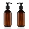 300 Ml Soap Dispenser Pump Hand Refillable Squeeze Bottles Liquid Sample Containers Brown Travel 1