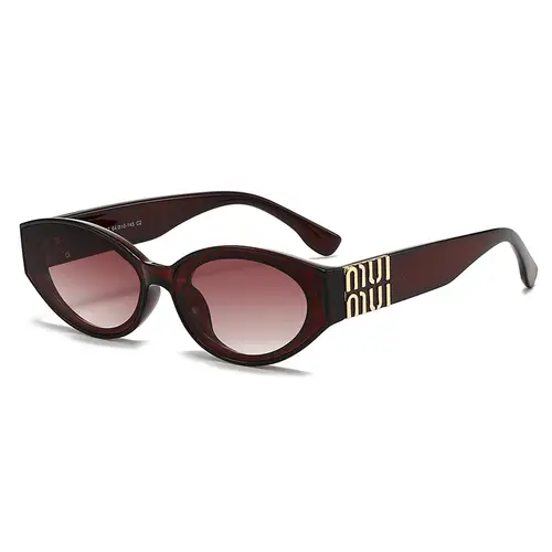 MUI MUI Glasses Stylish Fashion Designer Women Men Sunglasses Cute Oval Trending Shades Unisex Glamour Eyewear UV400 - Image 8