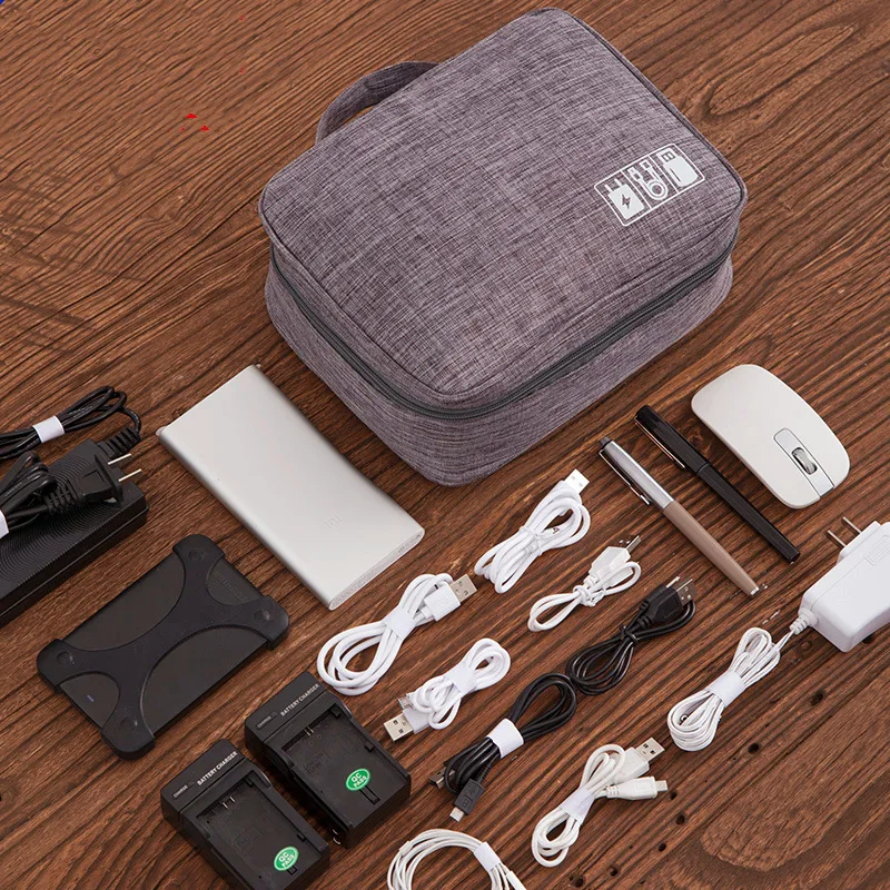 Waterproof digital storage bag usb data cable organizer Phone USB Charger Earphone Wire Bag Pen Power Bank Travel Kit Case Pouch