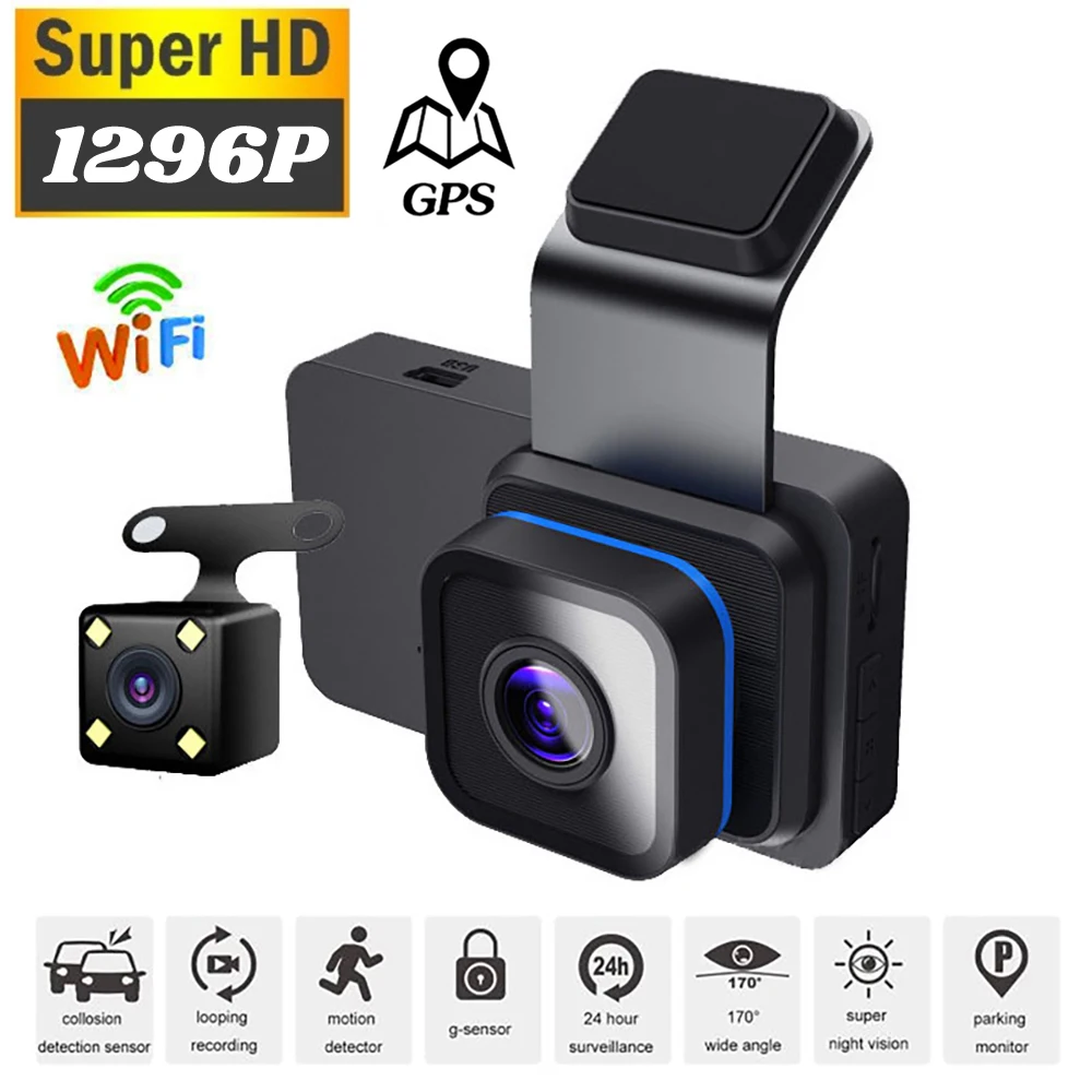 

Dash Cam WiFi Car DVR Rear View Camera Full HD 1080P Drive Video Recorder Dashcam Black Box GPS Car Accessories Parking Monitor