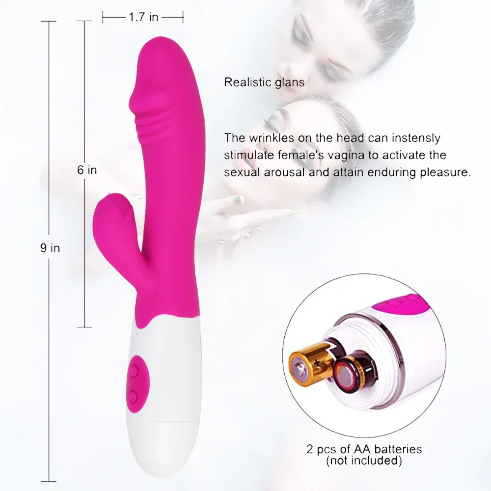 G-Spot Rabbit Dildo Vibrator For Women 30 Speeds Vibrating Sex Toys Clitoris Massage Vagina G-Spot Stimulator Female Masturbator Sb8f3778f7eb24cd887b60d1284385e22G