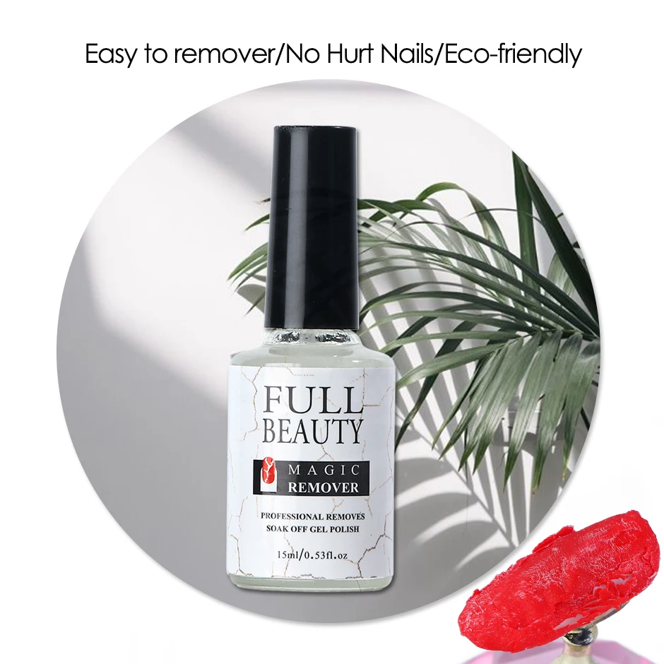Full Beauty Gel Nail Polish Magic Remover Peel Off Removing Gel Varnish Fast Cleanser Manicure Pusher Nail Degreaser CH1038-1 nail polish remover nail gel remover nail debonder