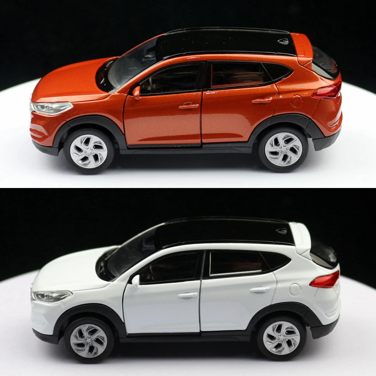 1/36 Hyundai Tucson SUV Toy Car Model Welly Diecast Alloy Vehicle Miniature Pull Back Collection Gift For Children Boys Kid 4