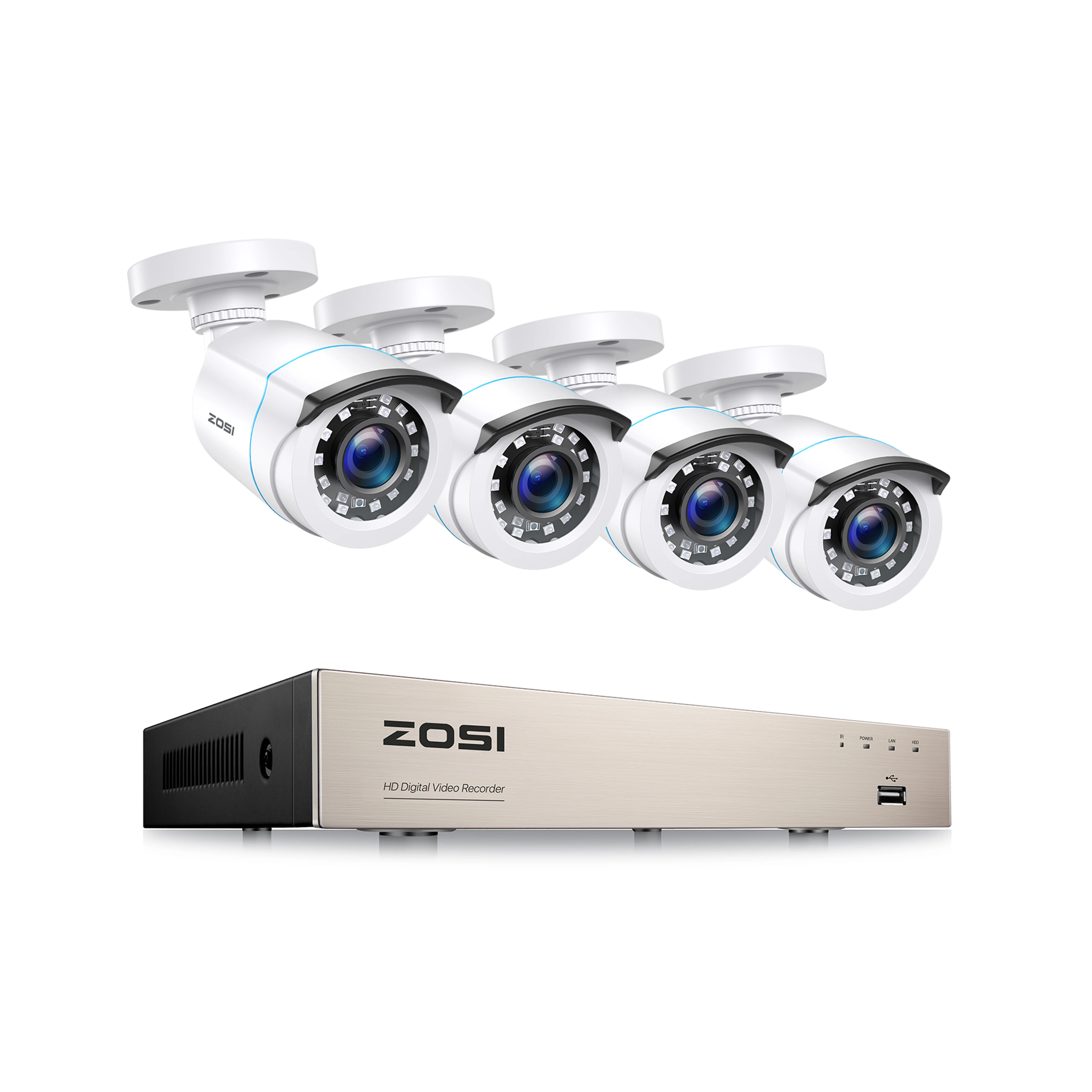8CH DVR with 4 Cams