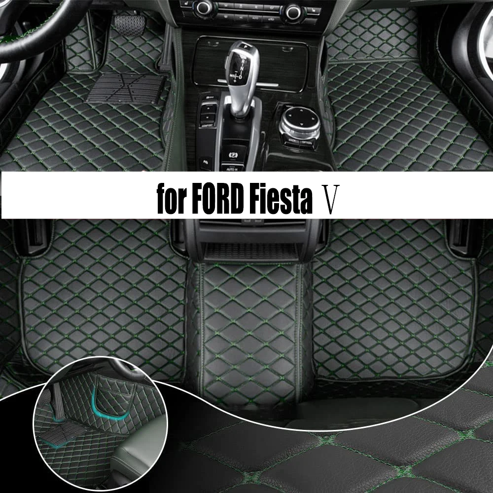 

Custom Car Floor Mat For FORD Fiesta Ⅴ 2002-2008 Year Upgraded Version Foot Coche Accessories Carpets