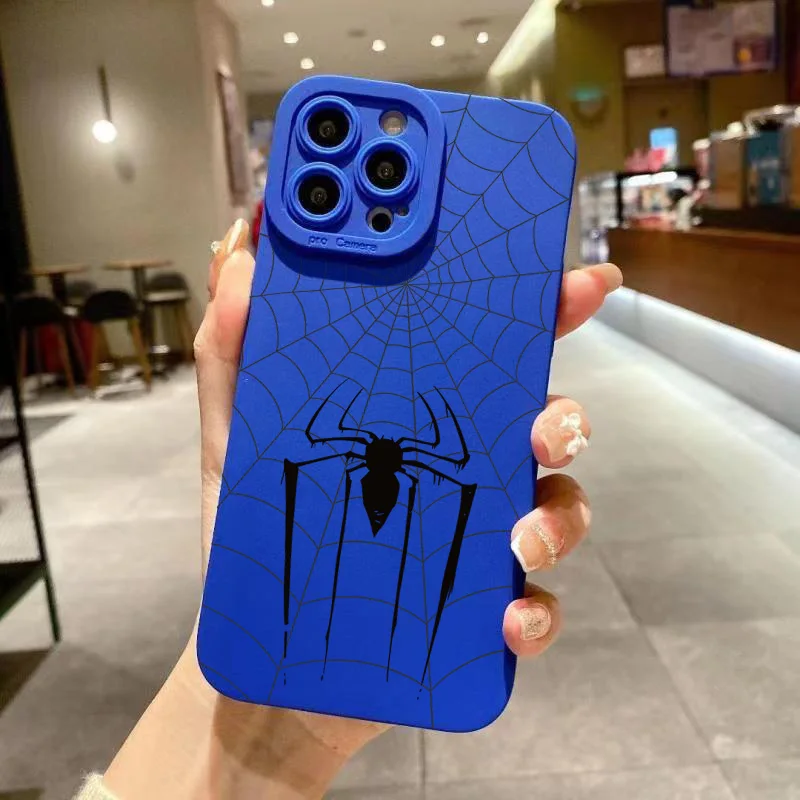 Shockproof Candy Soft Bumper Cover with Spider Web Design