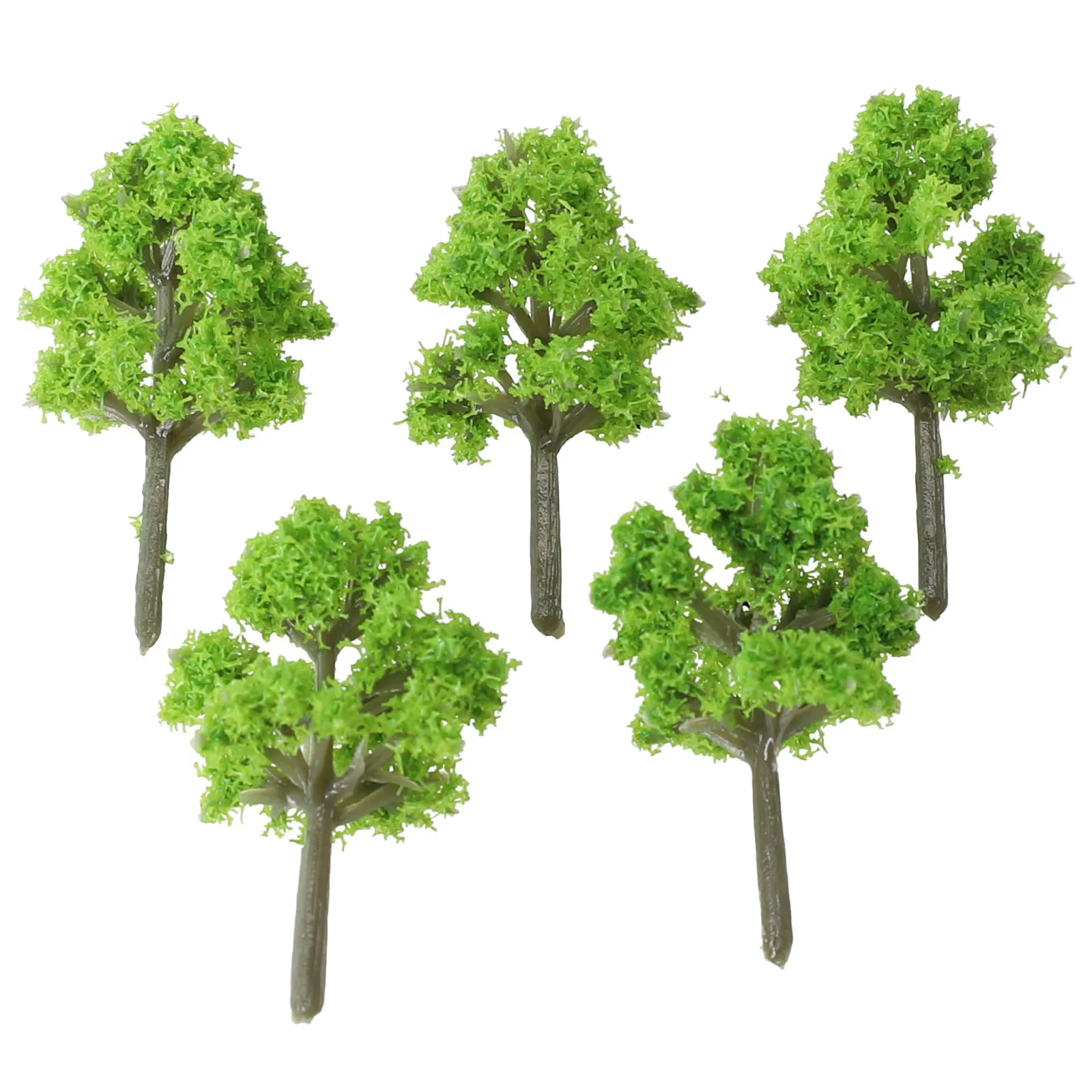 10Pc 4CM Plastic Model Train Artificial Miniature Tree Scenery Railroad Decoration Building Landscape Accessories Toy For Kid
