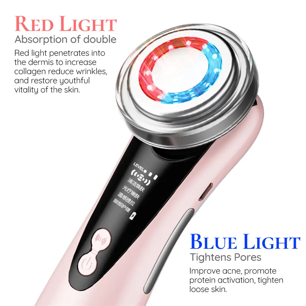Hifu Masajeador Facial Ultrasonic Skin Care Beauty Tools Face Cleaning Skin Rejuvenation Lifting Tighten Eye Care Face Massager