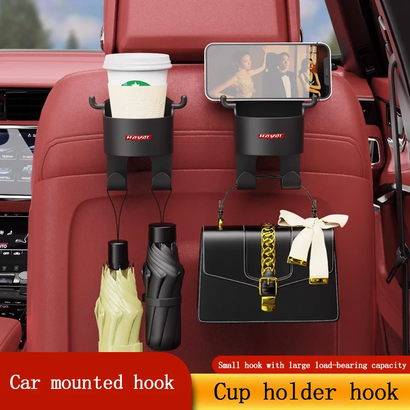 

for Haval H6 3rd H2 F7 FX7 H9 H3 H5 H7 M6 Jolion Car Seat Cup Holder Headrest Hook Hanger Storage Organizer Car Water Cup Holder