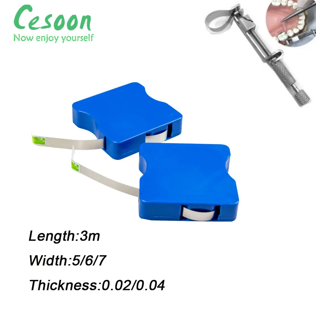 

1 Roll Dental Matrix Bands Strips Rolls Stainless Steel Forming Sheet Teeth Department Tools Polishing Oral Dentistry Materials