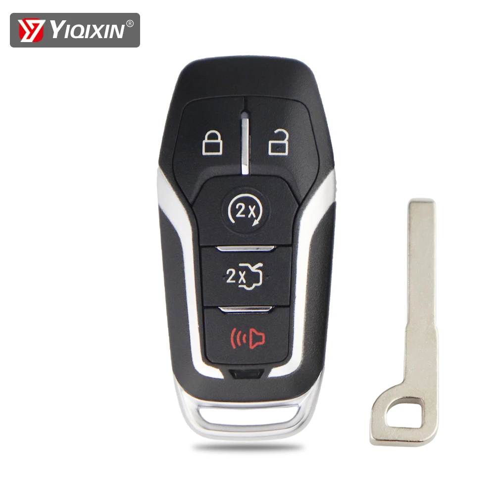 5 Buttons Remote Folding Car Key Shell for Ford Edge Explorer Kuga Kuka Mustang Fusion Mondeo 2015 HU101 Blade