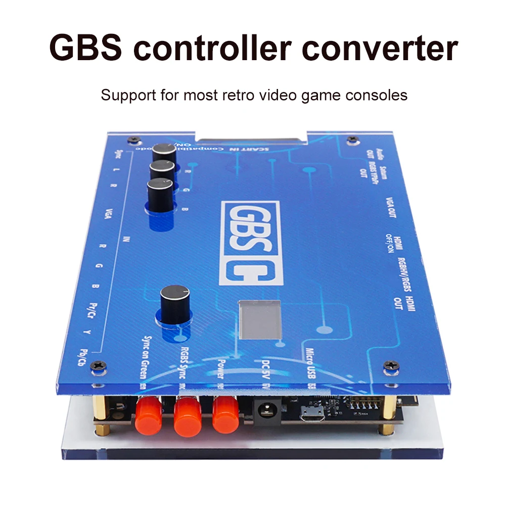 GBS 제어 GBSC 비디오 컨버터, HDMI 호환 출력, RGBS VGA, SCART, Ypbpr 신호 to VGA, SEGA 드림캐스트 플레이스테이션 2 용