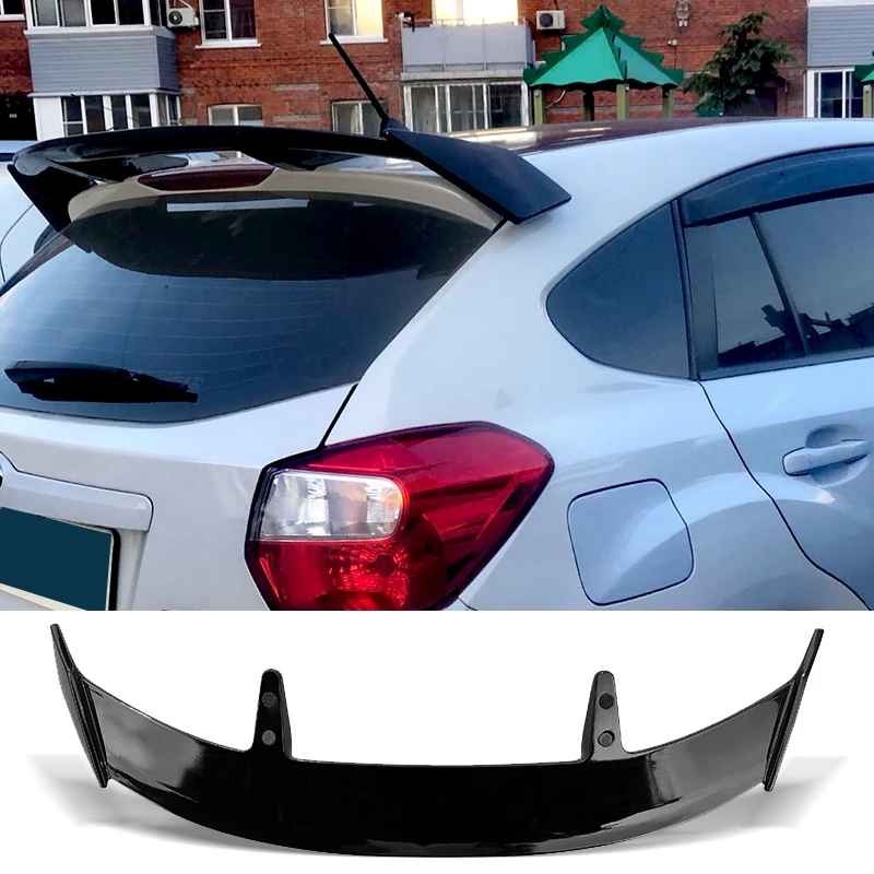 Roof Spoiler Carbon Surface Car Rear Trunk Wing ABS material Spoiler For Subaru Impreza
