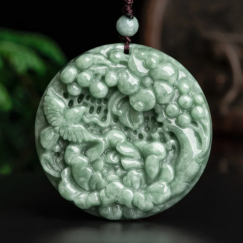 

Natural Hand-carve Jade Necklace Pendant Fashion Jewelry Accessories Men Women Luck Gifts
